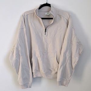 AERIE Quarter Zip Loose Sweater